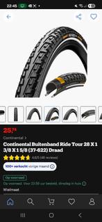 Continental buitenband ride tour 28x1 3/8x1 5/8(37-622), Fietsen en Brommers, Fietsonderdelen, Ophalen, Band, Algemeen, Nieuw
