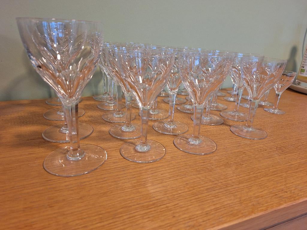 val st lambert wijnglazen, Antiek en Kunst, Ophalen