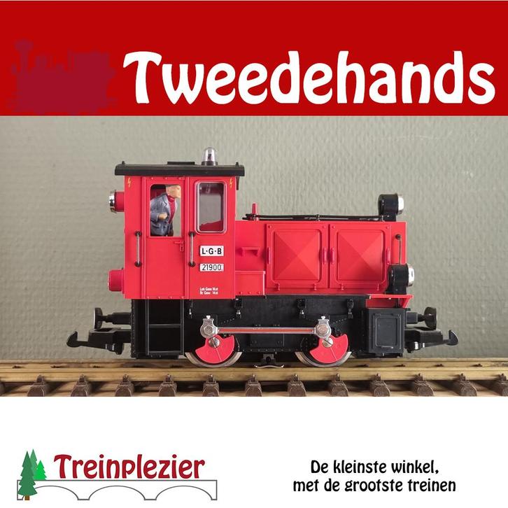 LGB 21900 G Dieselrangierlok digitaal, Hobby en Vrije tijd, Modeltreinen | Overige schalen, Zo goed als nieuw, Locomotief, Gelijkstroom