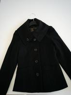 Zwarte mantel met knopen maat s, in perfecte staat!, Kleding | Dames, H&M, Ophalen of Verzenden, Zo goed als nieuw, Maat 36 (S)