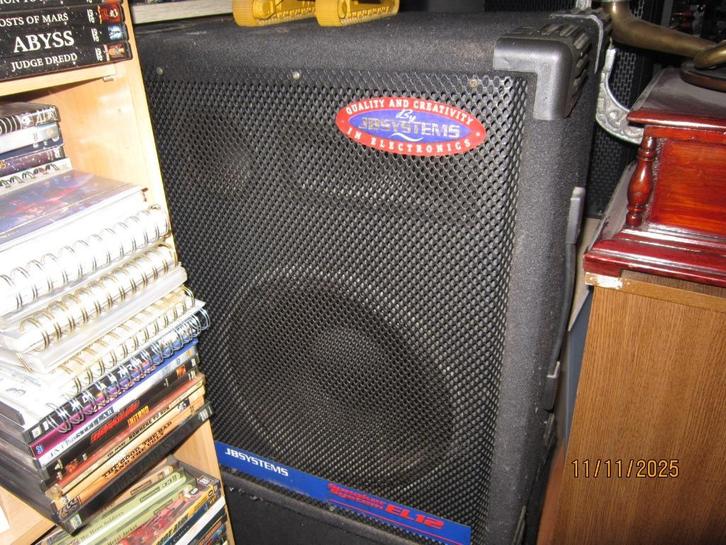 lot van 5 luidspeakers te koop, Audio, Tv en Foto, Luidsprekerboxen, Gebruikt, Front, Rear of Stereo speakers, 120 watt of meer