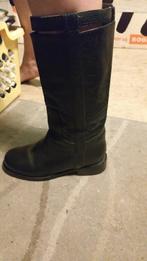 Max mara leather boots zwart maat 37, Kleding | Dames, Ophalen, Zo goed als nieuw, Zwart
