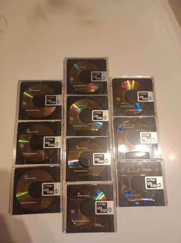 Set van 10 MiniDiscs TDK RXG 80 - Zeer goede staat + hoesjes beschikbaar voor biedingen
