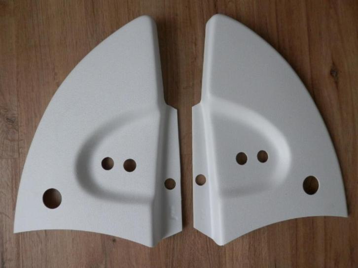 Afdekplaat kapscharnier Kever Cabrio, wit, Auto-onderdelen, Interieur en Bekleding, Oldtimer onderdelen, Volkswagen, Nieuw, Ophalen