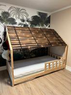 Uniek Huisbed met Bamboe Dak (Inclusief Matras!), Enlèvement, Comme neuf, 100 cm ou plus, Matelas
