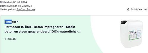 Beton coating (voor terras / gebruik buiten), Tuin en Terras, Tegels en Klinkers, Zo goed als nieuw, Beton, 10 m² of meer, Ophalen