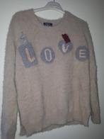 Dames trui met Love patroon Licht-grijs, Ophalen of Verzenden, Grijs, Gedragen, ANDERE