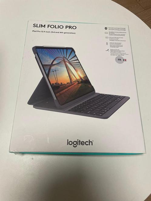 Logitech SLIM FOLIO PRO Étui clavier pour iPad Pro 11, Computers en Software, Tablet-hoezen, Zo goed als nieuw, 9 inch, Ophalen of Verzenden