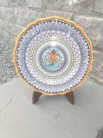 Assiette décorative italienne peinte à la main sur support, Antiquités & Art, Enlèvement