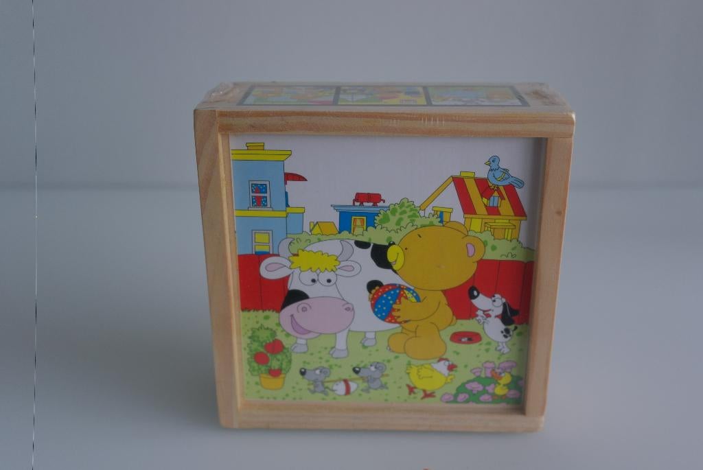 blokpuzzel in hout beer (nieuw), Ophalen of Verzenden, Nieuw, Van hout