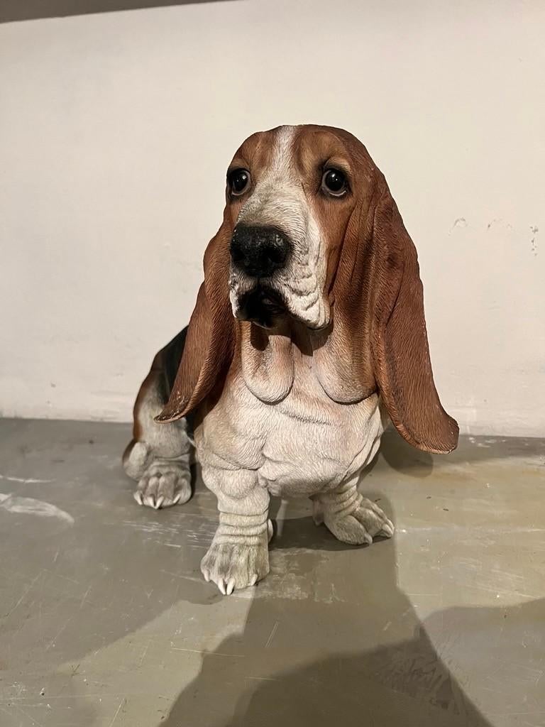 Beeld Hondje Basset Hound, Ophalen, Zo goed als nieuw