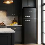 Réfrigérateur-congélateur DMDK DKB2 Réfrigérateur rétro noir, Electroménager, Réfrigérateurs & Frigos, Neuf, Enlèvement ou Envoi