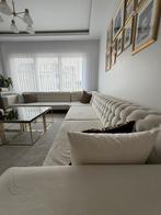 Chaise d'angle en U de luxe blanc — design + très bon état, Enlèvement, Comme neuf, Luxe