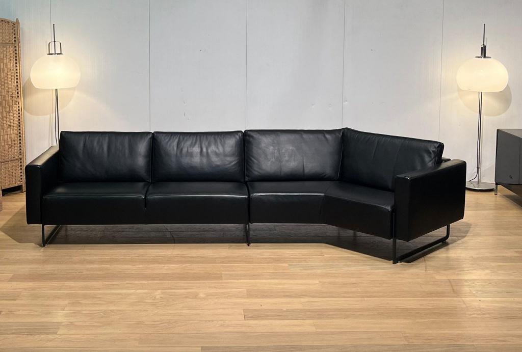 NIEUWSTAAT Artifort Mare Hoekbank Leer + GARANTIE, 125 tot 150 cm, Hoekbank, 300 cm of meer, Leer