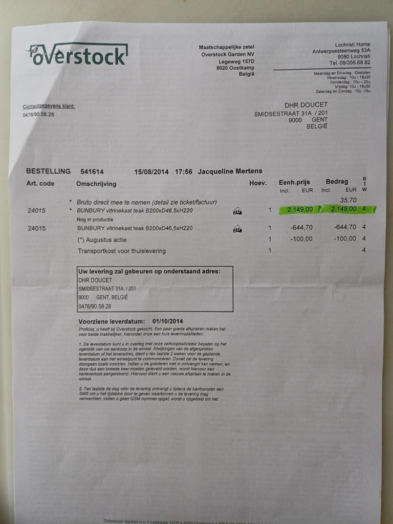Vitrinekast in Teak. Breedte 200; Hoogte 220; Diepte 46,5, Huis en Inrichting, Kasten | Vitrinekasten, Ophalen, Glas