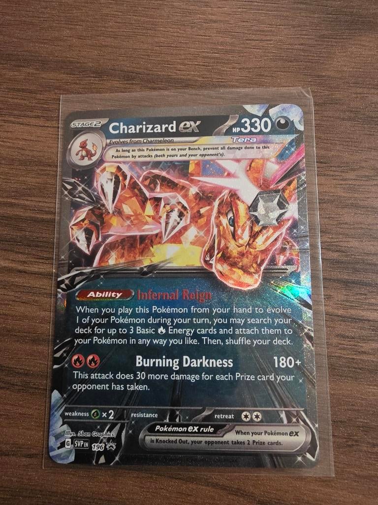 Charizard EX black star promo 196, Hobby en Vrije tijd, Verzamelkaartspellen | Pokémon, Ophalen of Verzenden