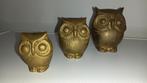 serie de 3 hiboux en laiton ou cuivre, Enlèvement ou Envoi, Cuivre