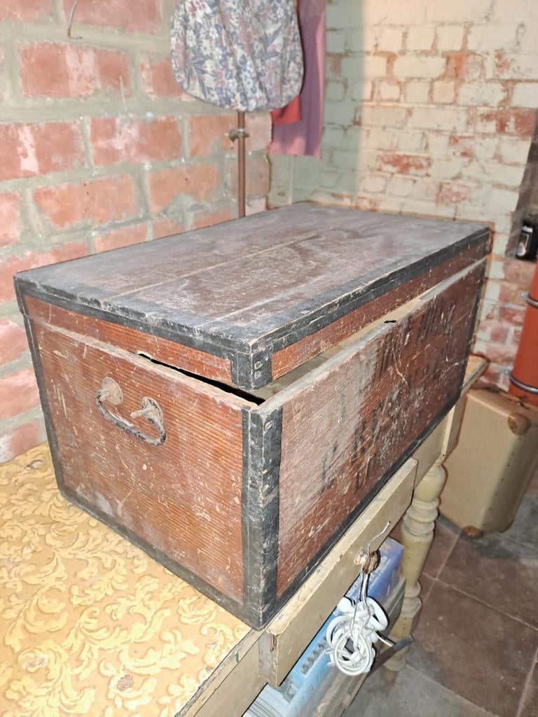 Houten kist, Ophalen, Gebruikt