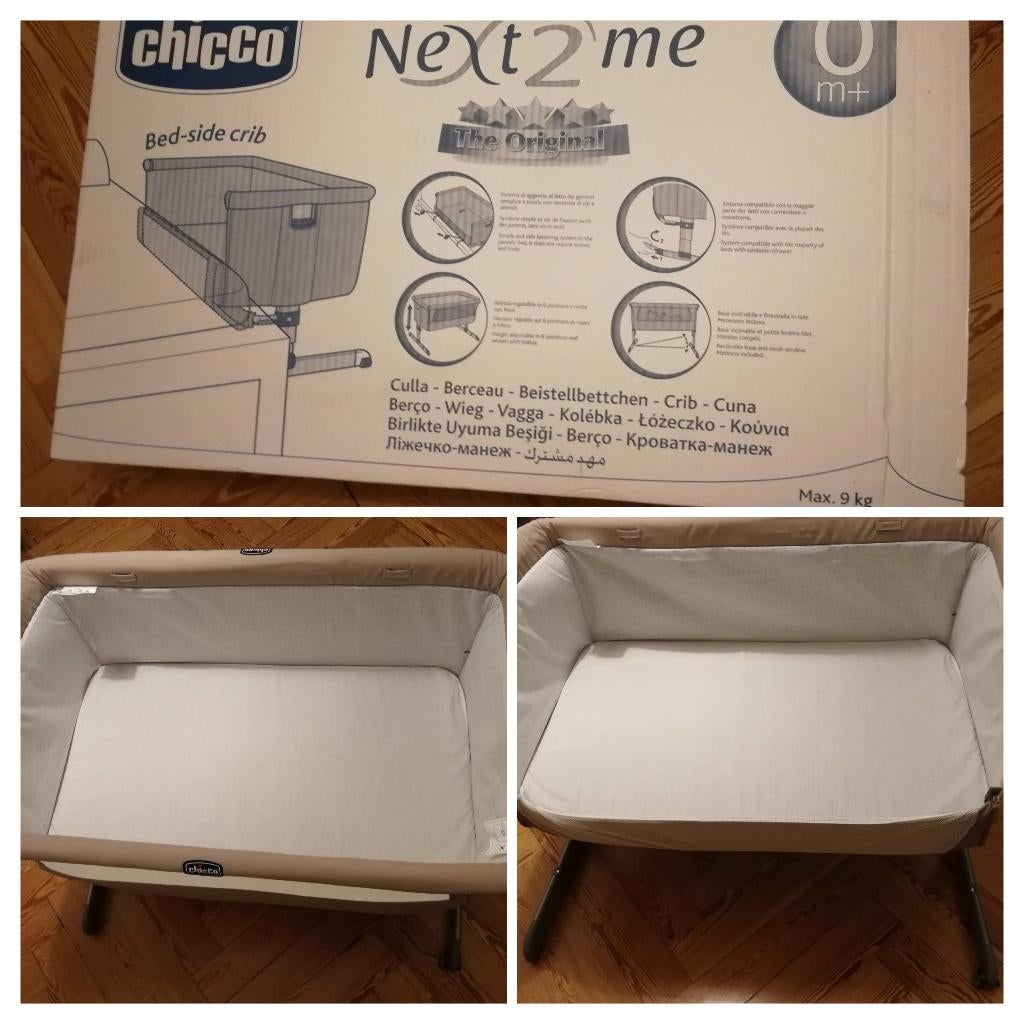 Chicco Next To Me cosleeper co-dodo, Ophalen, Gebruikt, Minder dan 140 cm, 70 tot 85 cm