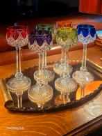 6 superbes verres a vin en cristal de Baccarat Colbert