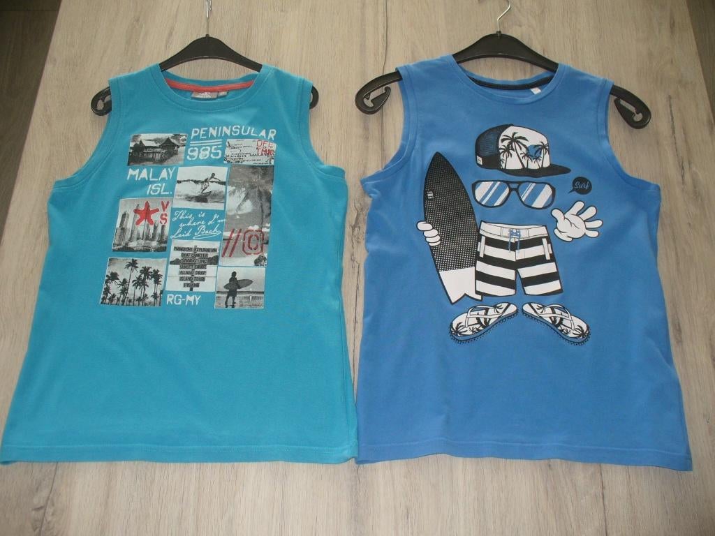 2 shirts maat 146 - 152, Kinderen en Baby's, Kinderkleding | Maat 146, Ophalen of Verzenden, Zo goed als nieuw, Jongen, Shirt of Longsleeve