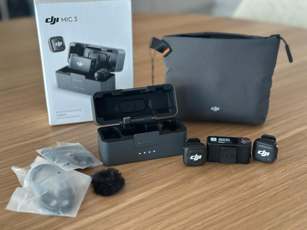 DJI Mic 3 (2 TX + 1 RX + boîtier) + Garantie, Ophalen, Nieuw, Overige typen