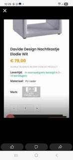 Nieuwe witte nachtkastjes, Ophalen, Nieuw, Kunststof