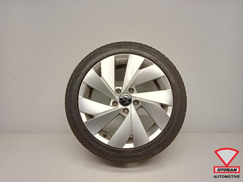 VW Golf 8 Belmont 17 Inch Velg + zomerband 6,5mm 5H0601025C, Gebruikt, Volkswagen, Volkswagen AG, Vw@volkswagen.de