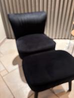 Zeteltje met voetbank, Huis en Inrichting, Ophalen, Zo goed als nieuw, Zwart