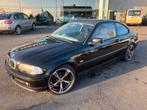 BMW 318ci, Auto's, Achterwielaandrijving, Zwart, 4 cilinders, Leder en Stof
