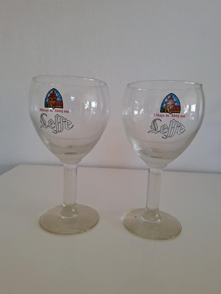 Leffe bierglas 2 stuks, Verzamelen, Ophalen, Leffe