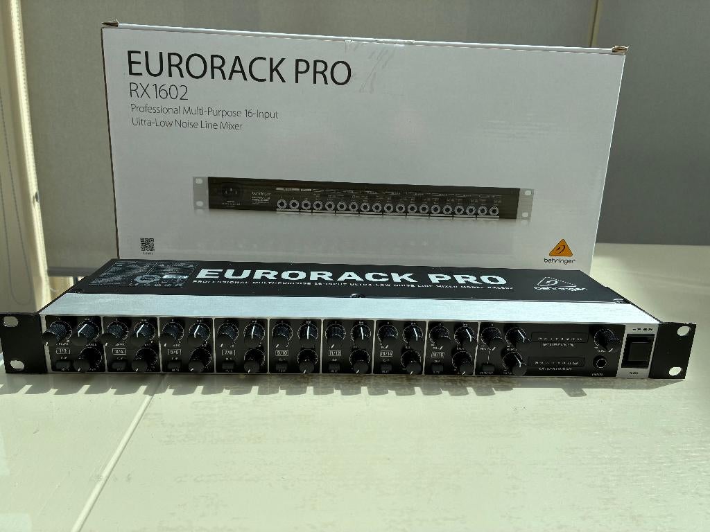 NIEUW Behringer Eurorack Pro RX1602 V2 Rackmount Line Mixer, Muziek en Instrumenten, Ophalen of Verzenden, Nieuw, 5 tot 10 kanalen
