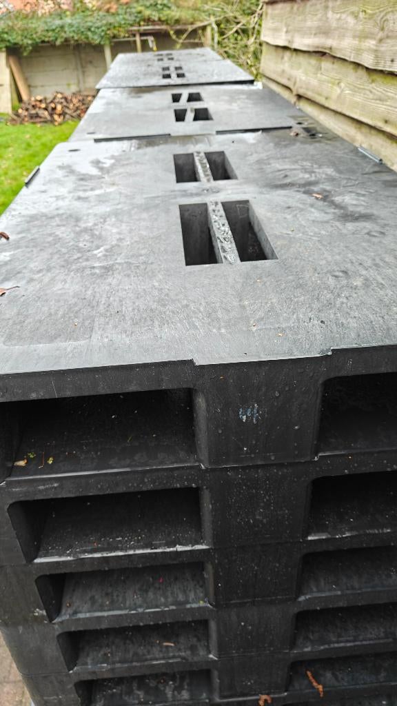 20 kunststof paletten, Enlèvement, Utilisé