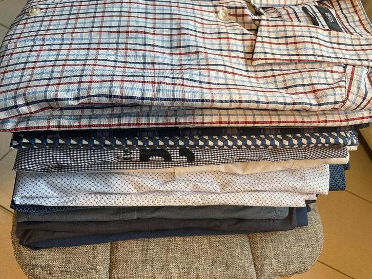 Pakket jongens- en herenhemden, Vêtements | Hommes, Chemises, Porté, Autres tours de cou, Bleu, Enlèvement ou Envoi