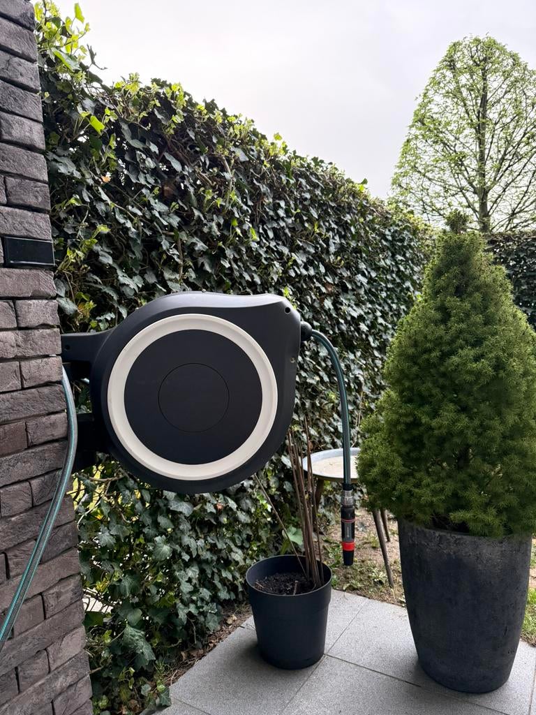 Gardena haspel 20m, Ophalen