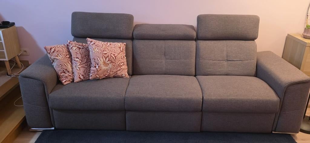 Siège électrique 3 places, Modern en comfortabel, 200 à 250 cm, Banc droit, Enlèvement