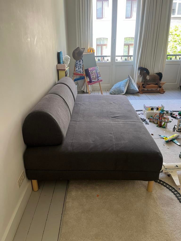 CANAPE LIT FLOTTEBO, Gris, Queen size, Comme neuf, Enlèvement