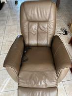 Fauteuil relax électrique, Enlèvement, Utilisé, Cuir, 100 à 125 cm