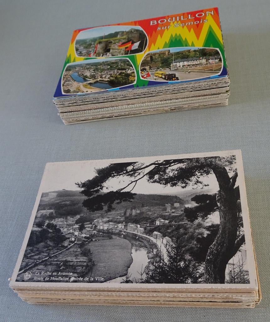 158 cartes postales de notre Province du Luxembourg, Collections, Envoi, Affranchie, Belgique et Luxembourg