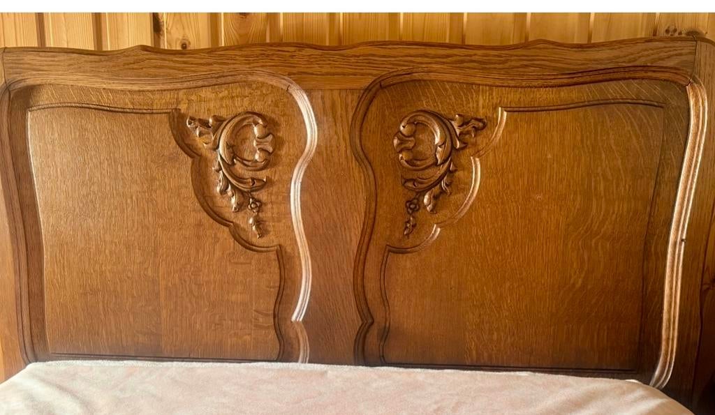 Mooi eenpersoonsbed Bed: 90/200, Antiquités & Art, Antiquités | Meubles | Lits, Enlèvement