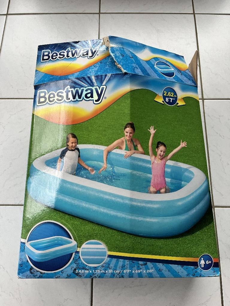 Bestway Family Pool opblaasbaar zwembad, Enfants & Bébés, Jouets | Autre, Enlèvement, Comme neuf, Garçon ou Fille