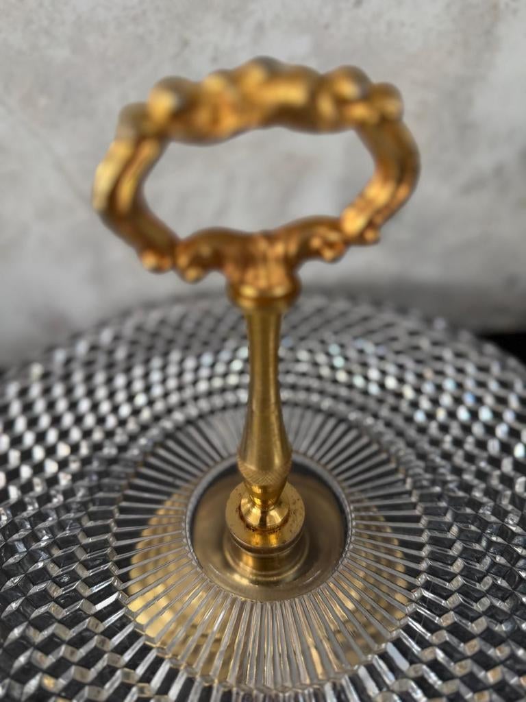 Antieke kristallen schaal, Antiek en Kunst, Antiek | Kandelaars, Ophalen of Verzenden