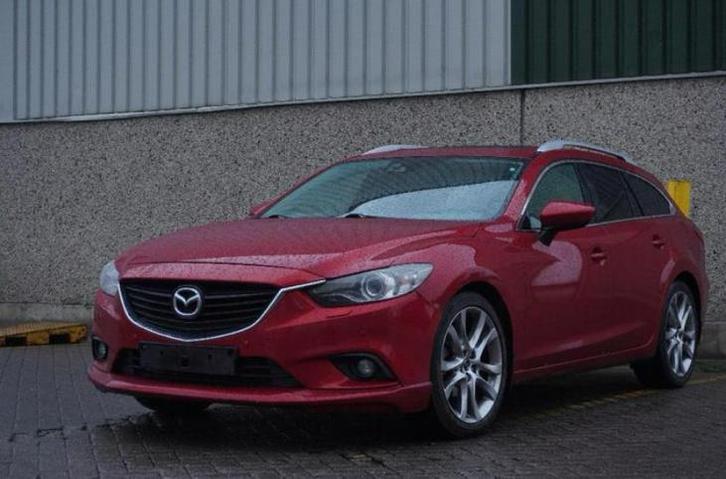 Mazda 6 2.2 SKYACTIV-D Sports-Line| Full Option |175pk | Eu6, Auto's, Mazda, Bedrijf, Te koop, ABS, Diesel, Euro 6, Break, Rood