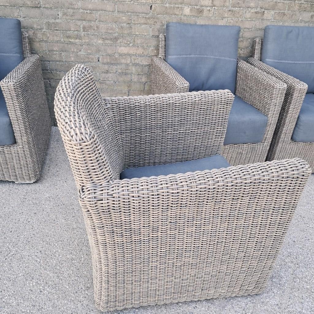 4SO Kingston Pure tuinstoelen 4 seasons outdoor, Ophalen, 4 zitplaatsen, Zo goed als nieuw, Loungeset