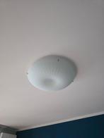 Plafonniers en verre dépoli, design épuré, très bon état, Enlèvement ou Envoi, Comme neuf, Verre, Classique / moderne