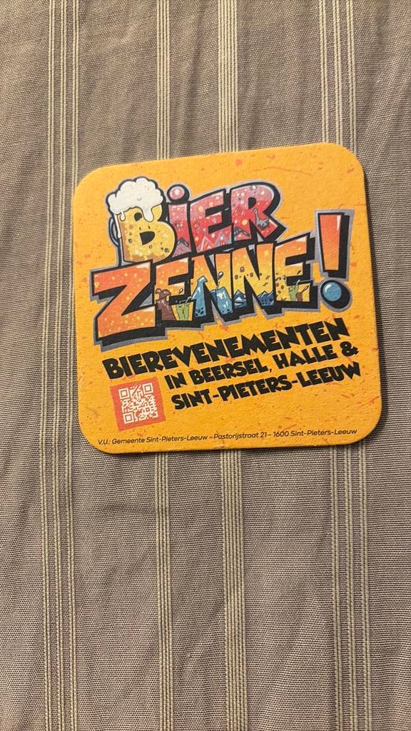 Bierviltje bier zenne, Ophalen, Nieuw, Viltje(s), Overige merken