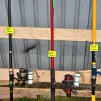 Lot de cannes au lancer de 240cm a 450 cm, Sports nautiques & Bateaux, Pêche à la ligne | Général, Enlèvement, Comme neuf, Canne à lancer