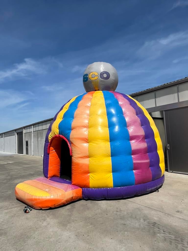 🎉 Uniek Disco Springkasteel! 🎉, Ophalen, Gebruikt