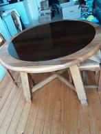 table et chaises + bureau et chaise de bureau, Ophalen, Gebruikt, Ovaal, Eikenhout