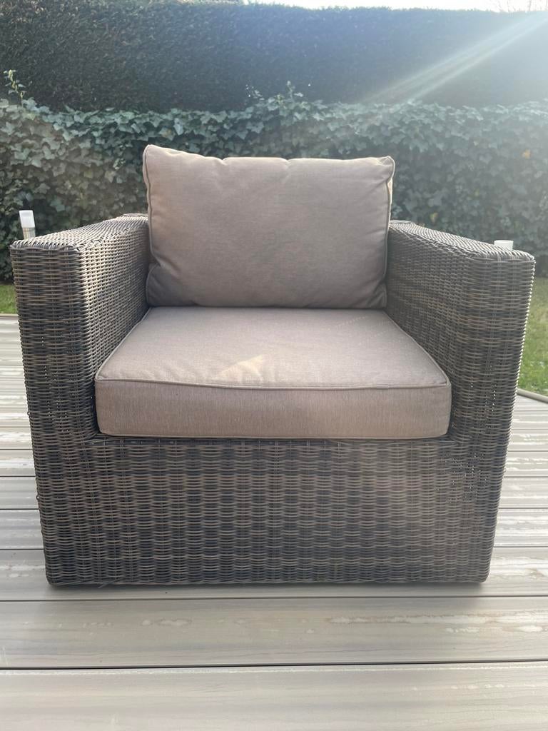 Salon de jardin en rotin synthétique, 3 places, Salons de jardin, Comme neuf, Synthétique